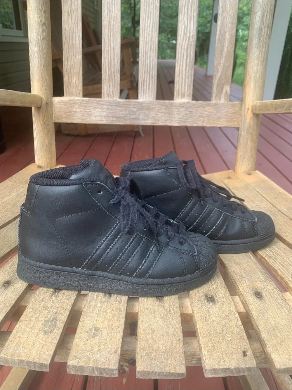 Kids Adidas Pro Model High Top Sneakers
